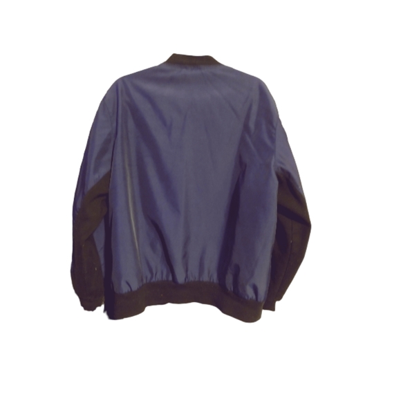 Bomber Jacket Super Bowl LI Legendary Tom Brady Comeback Size Lrg Blue w… - Picture 2 of 4